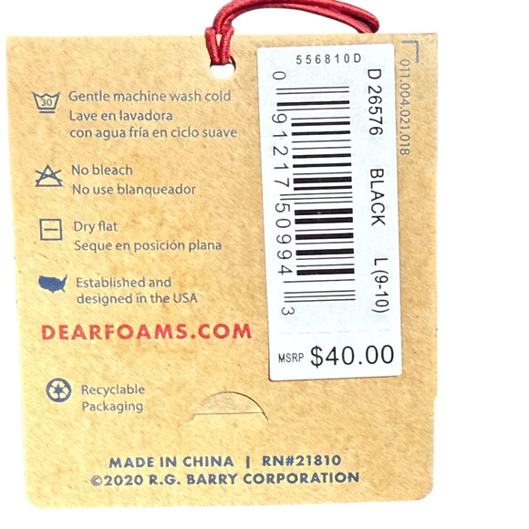 Dearfoams Slippers Women Kendra Sport Lounge Camouflage Mule Multicolor /L- 9-10 - Picture 13 of 13